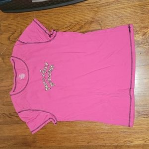 Pink & cheeta pajama top